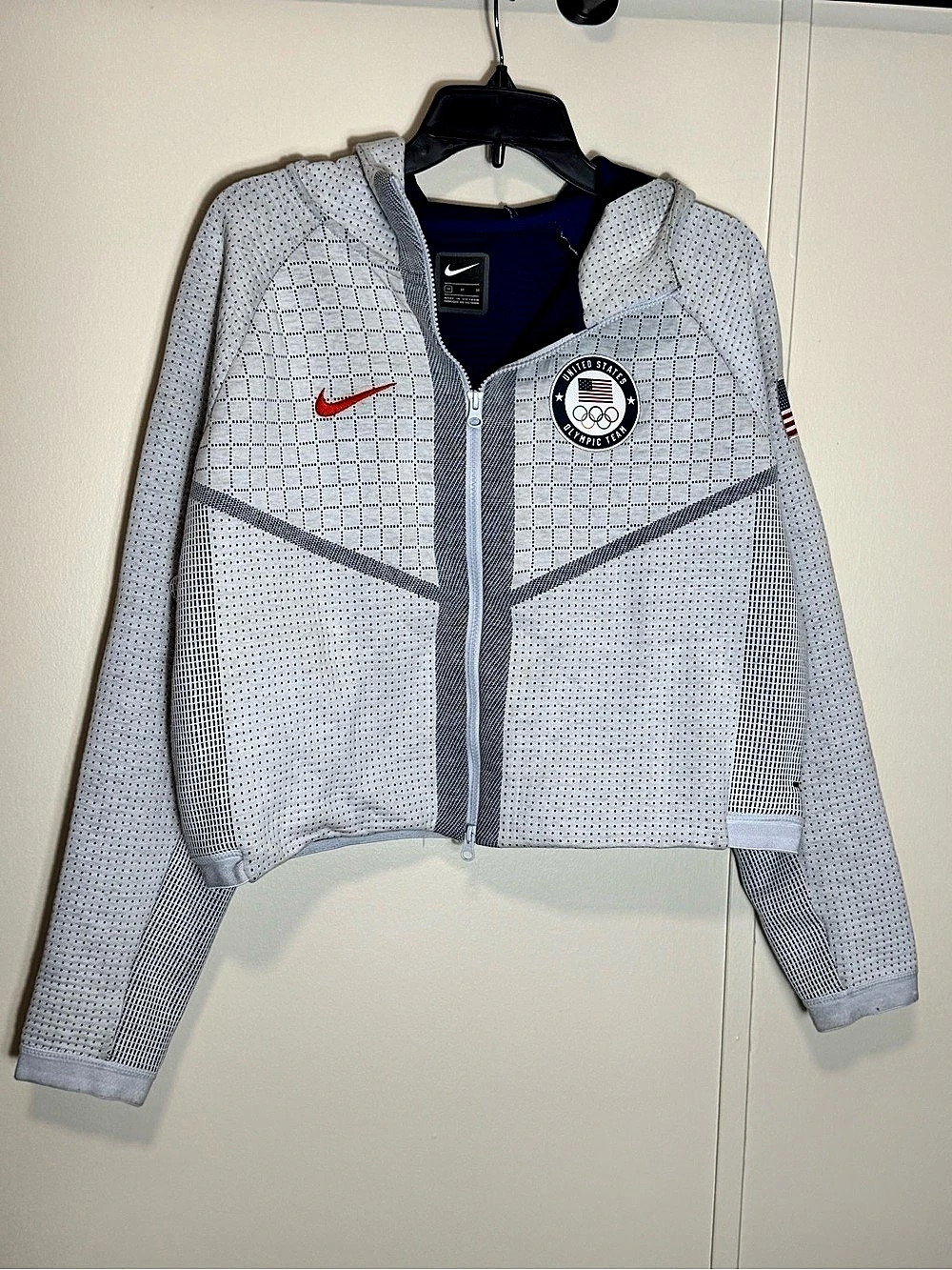 Women's Nike Team USA Tokyo Olympic Media Day Tech Pack Fleece Full-Zip Hoodie